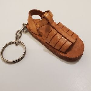 Vintage Mexican Handmade Hauraches Key Chain